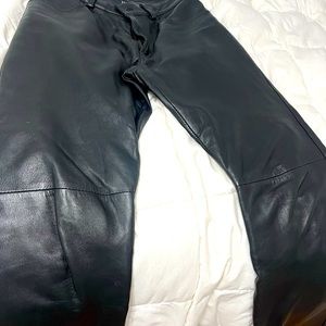 Leather pants. Hardy worn. Beautiful soft leather. Size 6